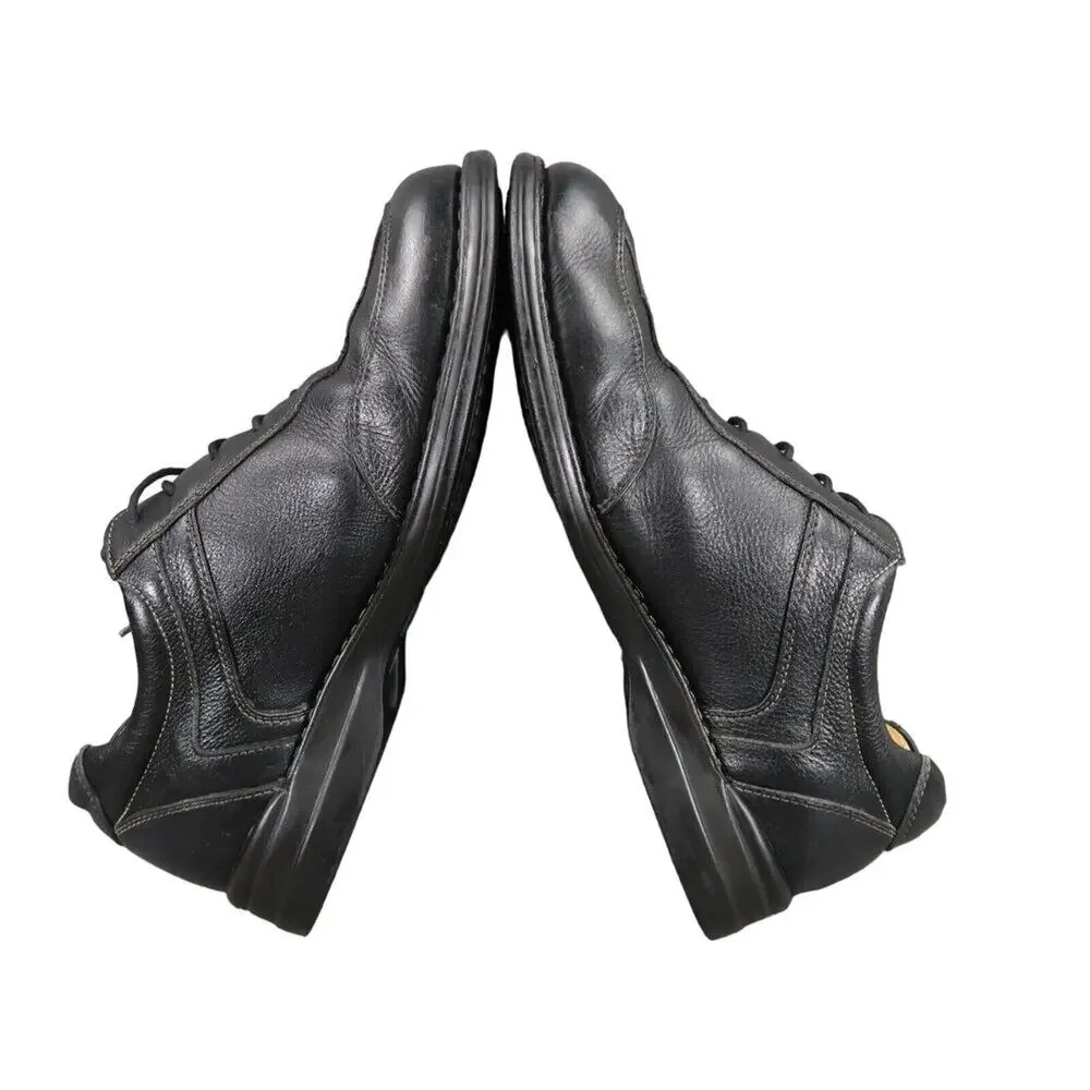 Johnston & Murphy Shoes Men 10 Oxford Leather Shuler Athletic Black Comfort Work